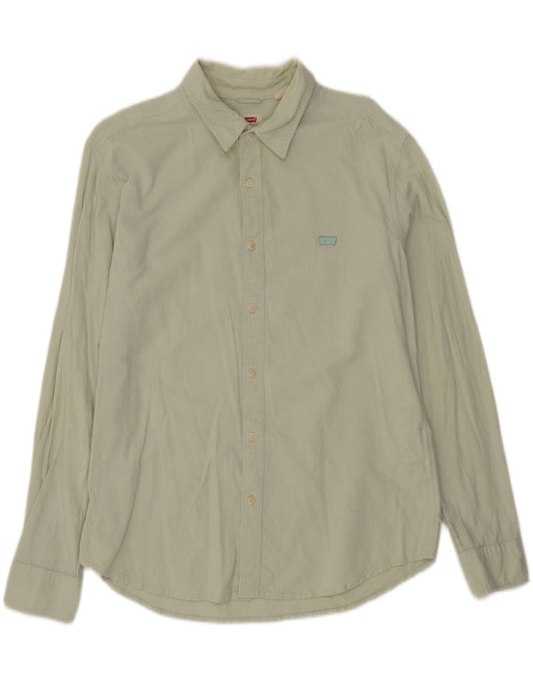 Camisa Levi's Hombre Grande Algodón Verde