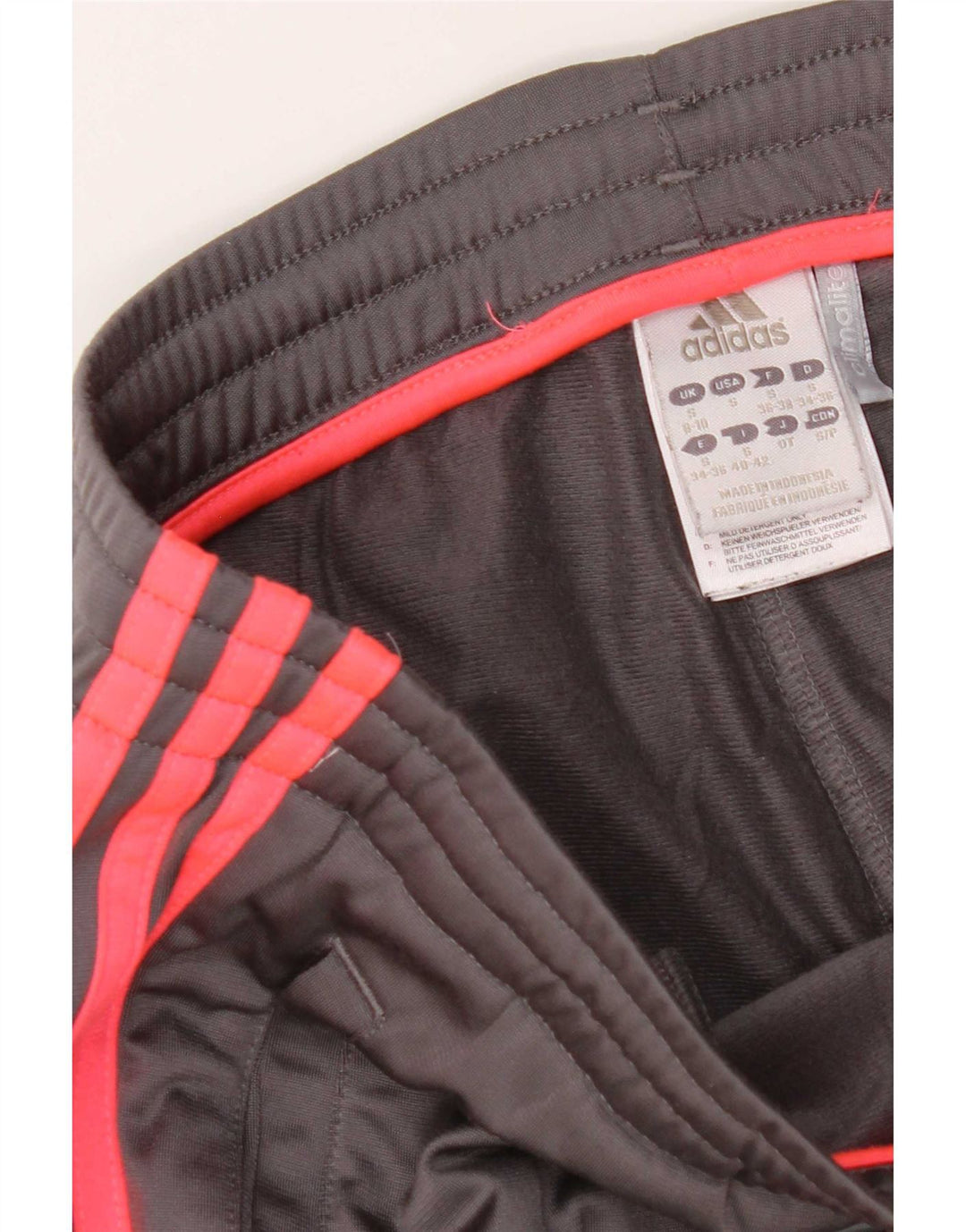 Adidas Pantalones de chándal para mujer UK 8/10 Small Gris Poliéster