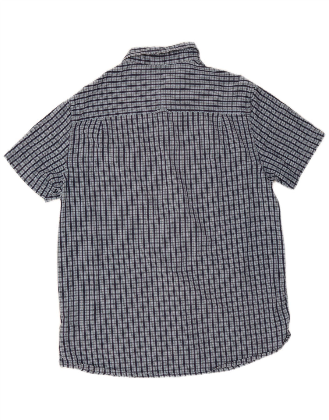 Camisa de manga corta para hombre de Mountain Warehouse Algodón a cuadros azul marino grande