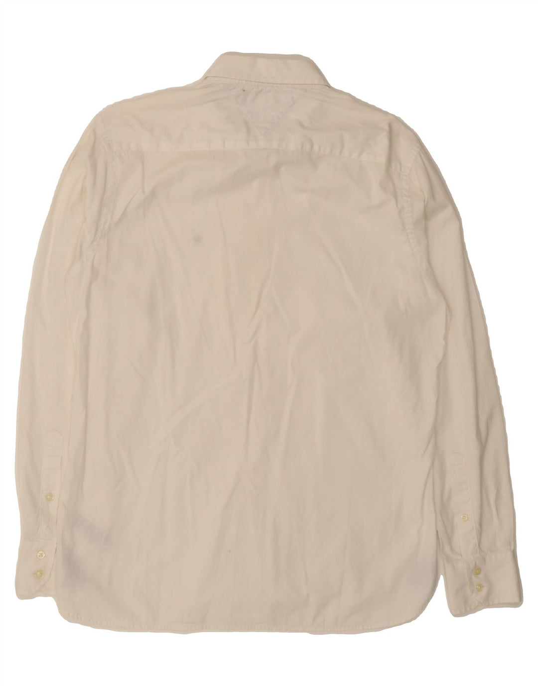 TOMMY HILFIGER Mens Shirt Medium White Cotton Vintage Tommy Hilfiger and Second-Hand Tommy Hilfiger from Messina Hembry 