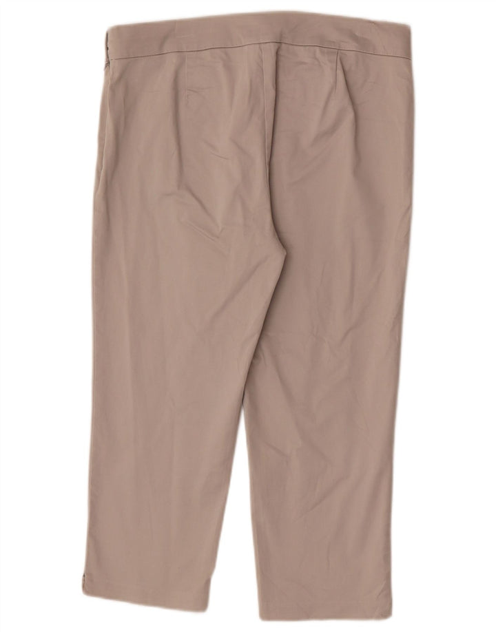 Marks & Spencer Pantalones Capri para Mujer W30 L20 Algodón Beige