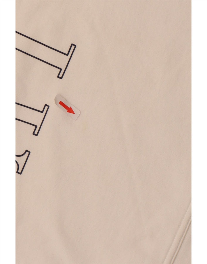 Gap Mujer Gráfico Sudadera De Gran Tamaño Jersey UK 10 Small Blanco