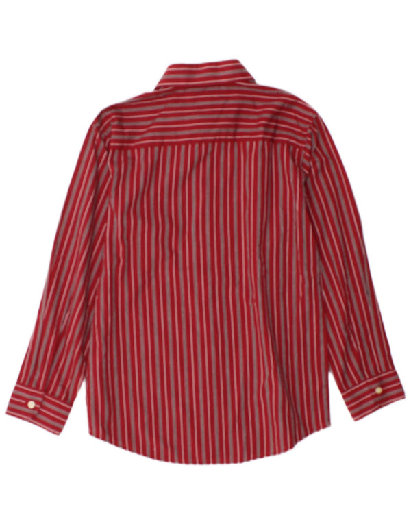 Chaps Camisa Niño 10-11 Años Medio Borgoña Rayas Algodón