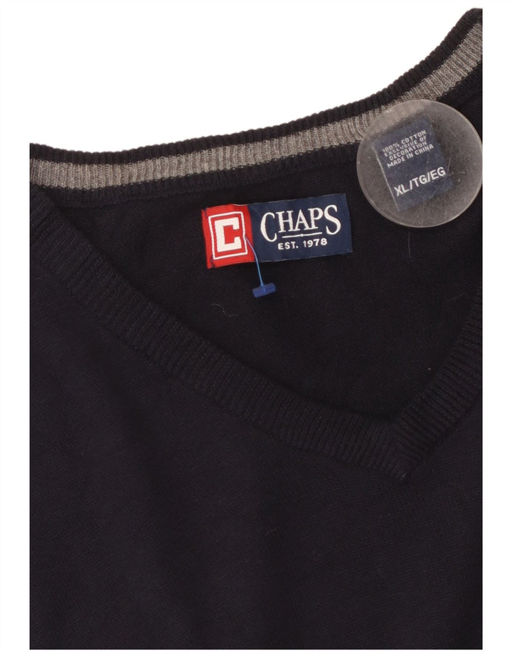 CHAPS Chaleco para hombre Camiseta sin mangas XL Algodón azul marino