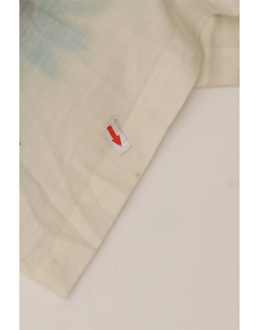 Vintage mujer Maxi Jersey camisa vestido Reino Unido 10 pequeño blanco floral