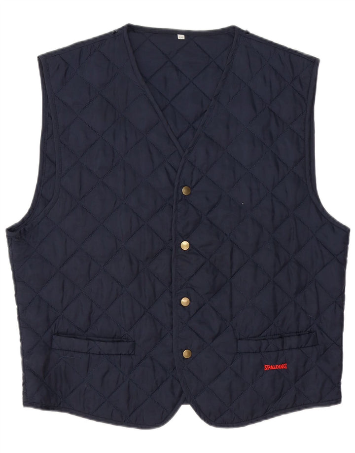 SPALDING Chaleco acolchado para hombre UK 42 XL Azul marino