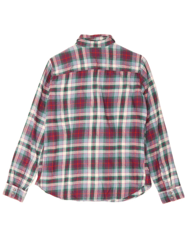 Eddie Bauer Camisa de franela para mujer UK 10 Small Multicolor Check Cotton
