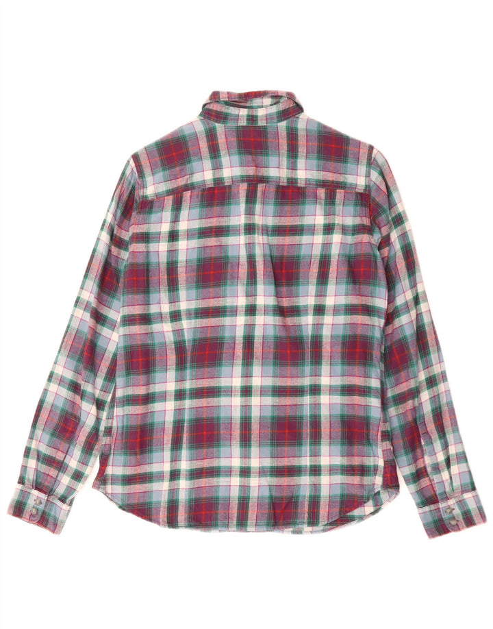 Eddie Bauer Camisa de franela para mujer UK 10 Small Multicolor Check Cotton