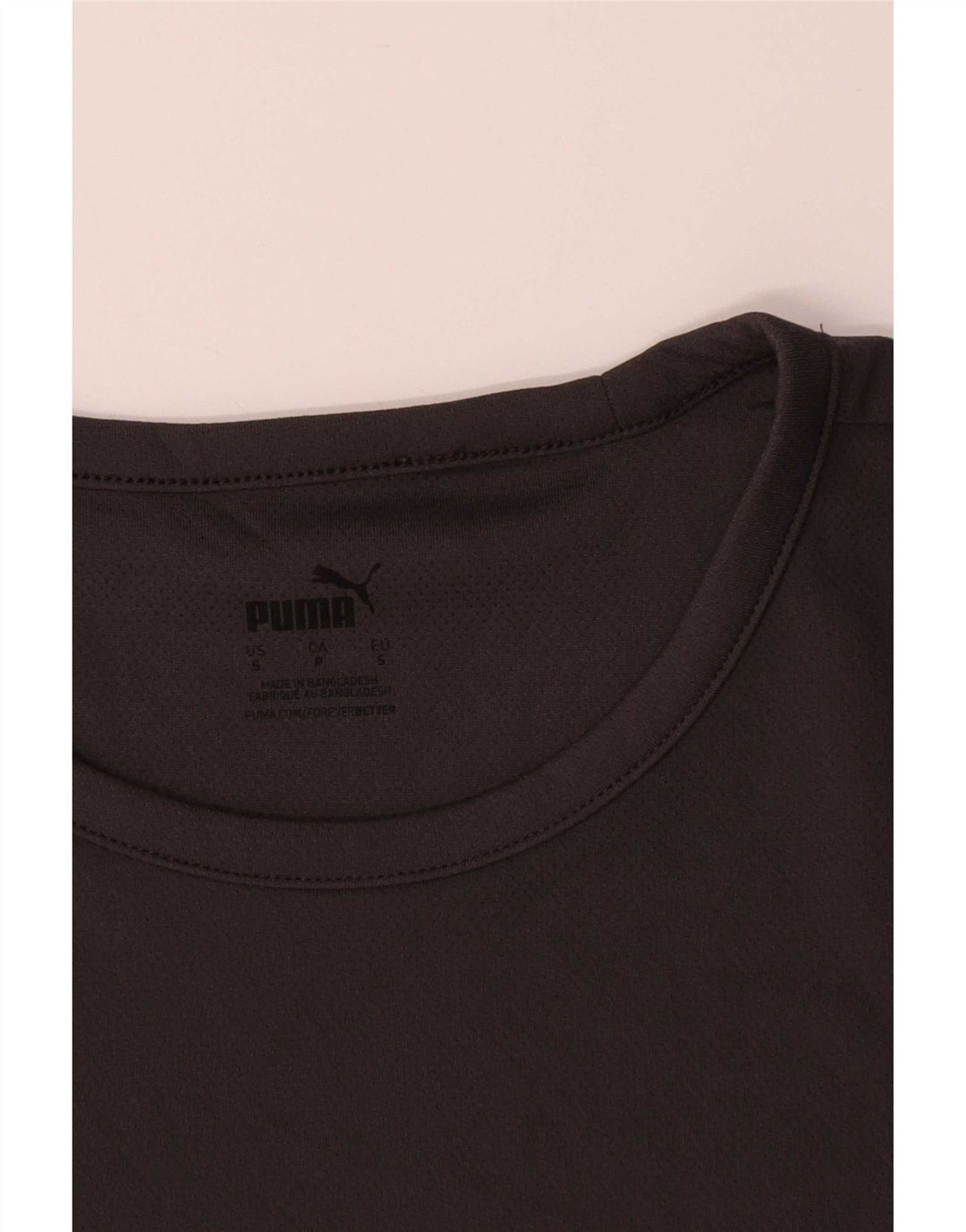 Puma Hombre Camiseta Top Small Negro Colorblock Poliéster