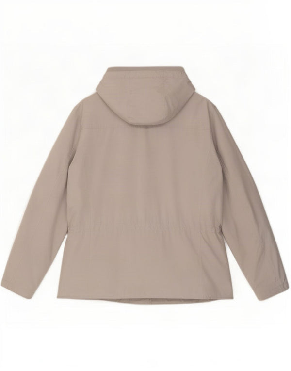 Geox Chaqueta utilitaria con capucha Respira para mujer UK 40 XL Poliéster gris