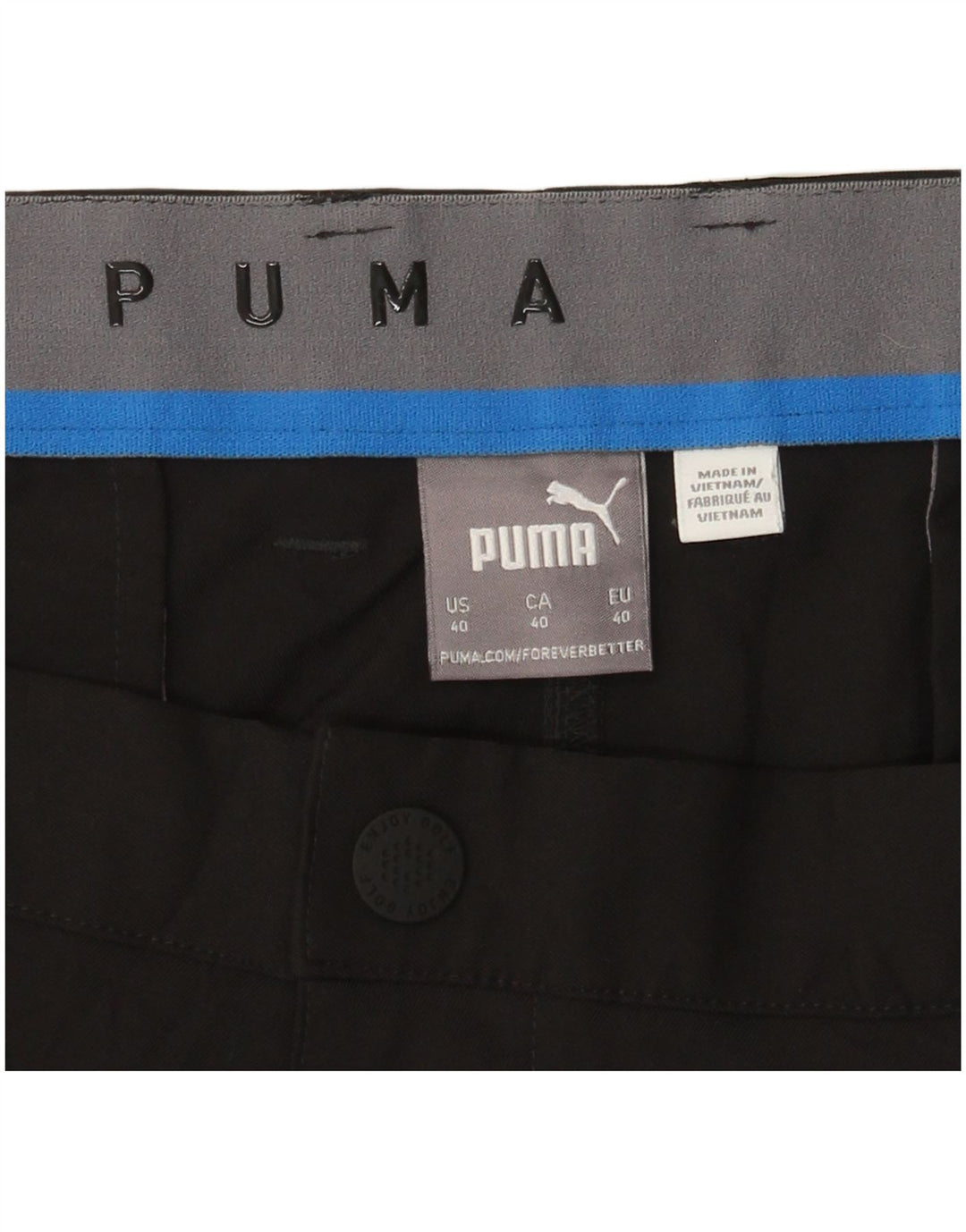 PUMA Pantalones cortos chinos para hombre W40 XL Negro