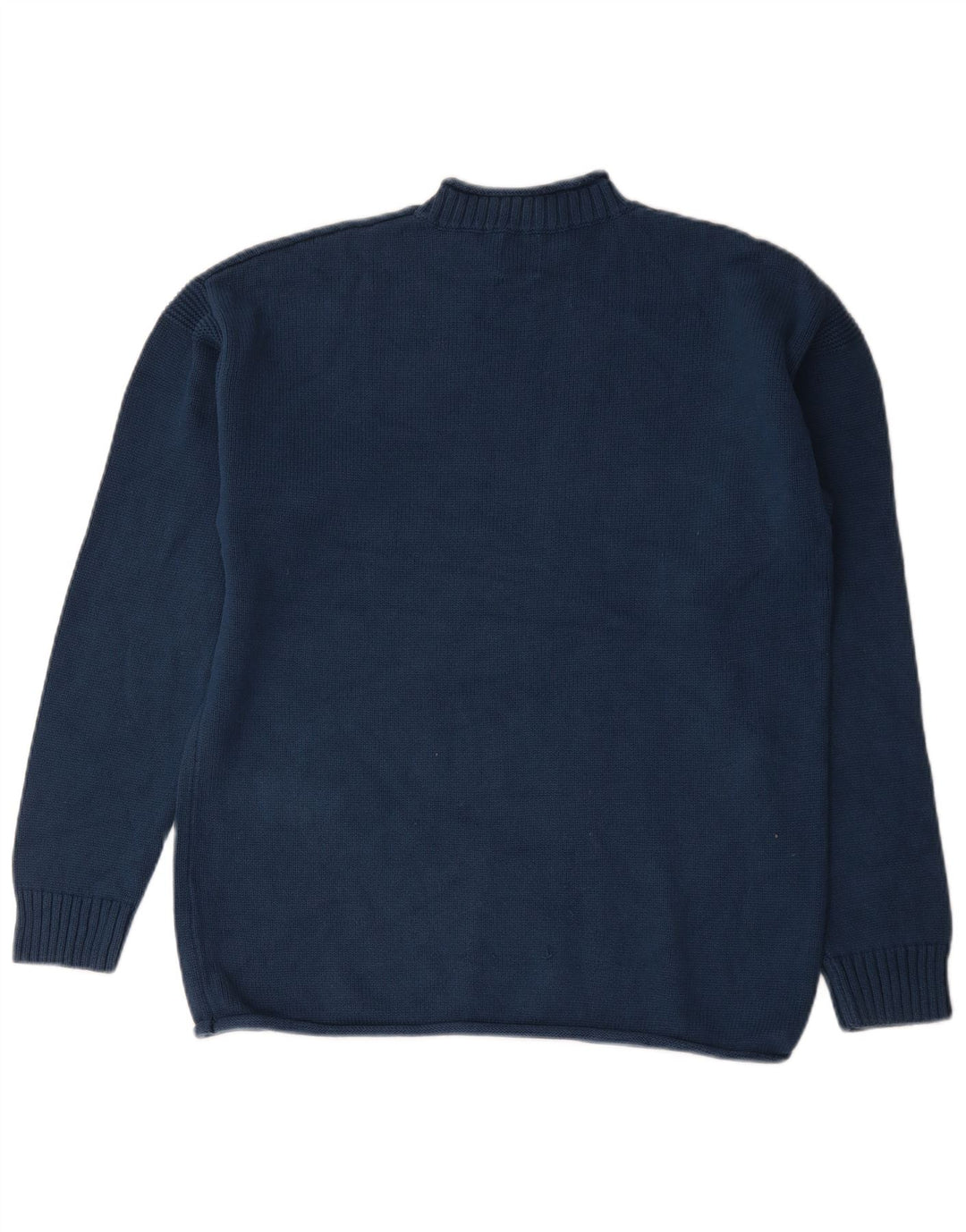 Zara Hombre Jersey Cuello Alto Jersey Grande Algodón Azul Marino