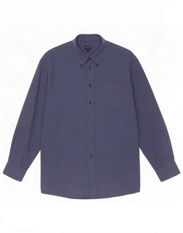 Camisa Kenzo Hombre Talla 43 17 XL Azul Marino
