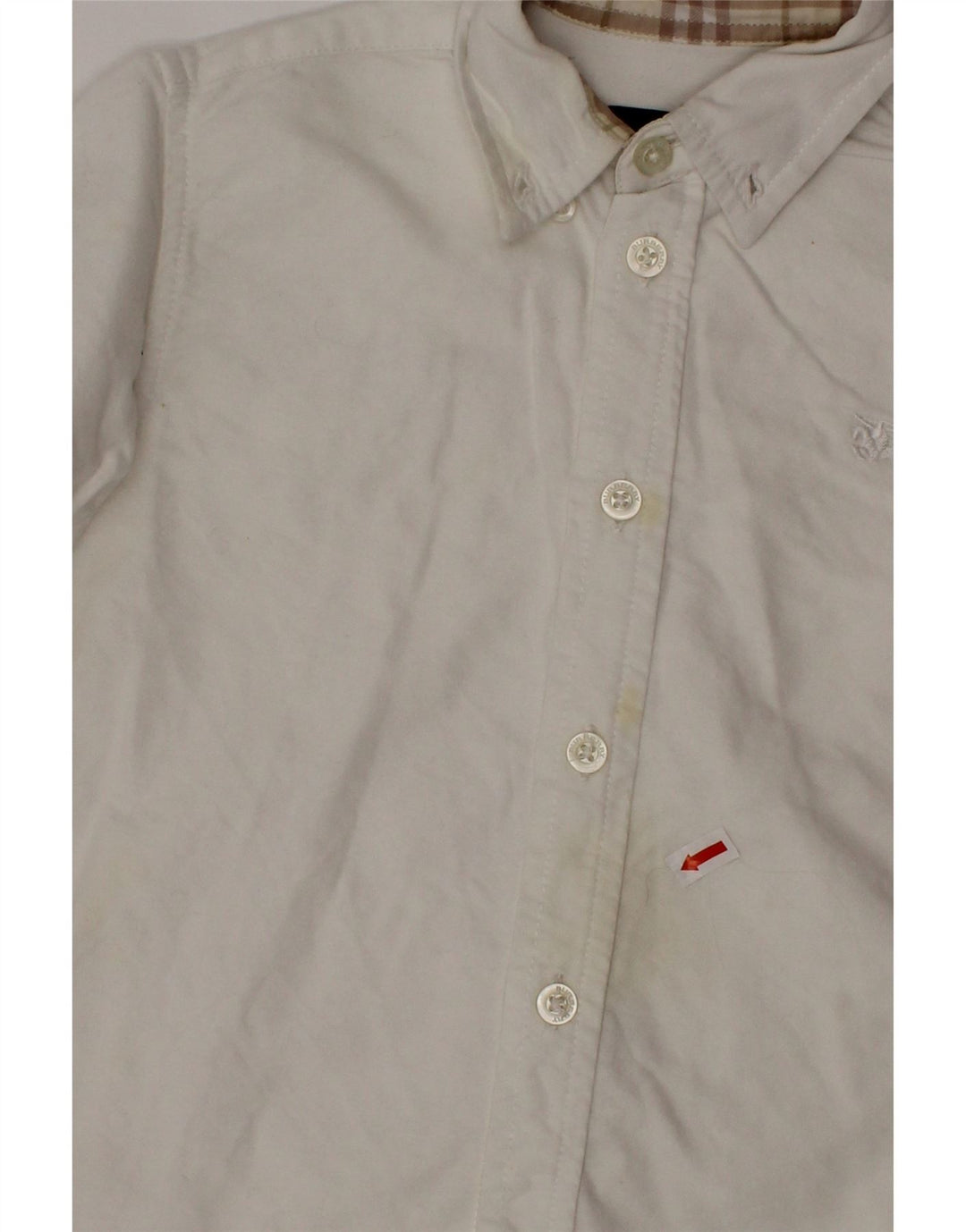 BURBERRY Camisa bebé niño 18-24 meses Algodón blanco