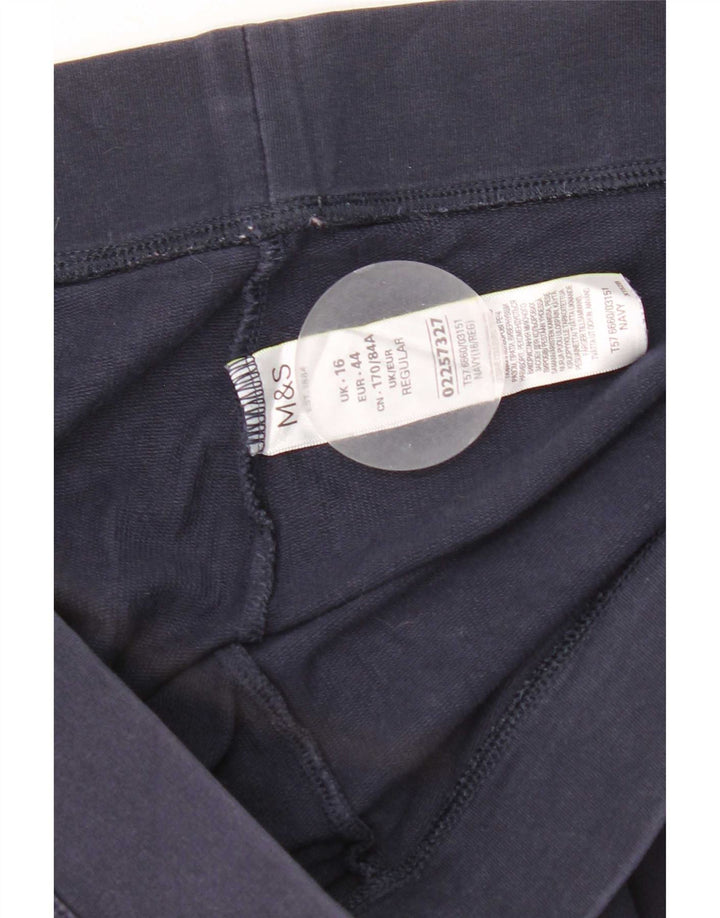 Marks & Spencer Leggings para mujer Reino Unido 46 Grande Algodón azul marino