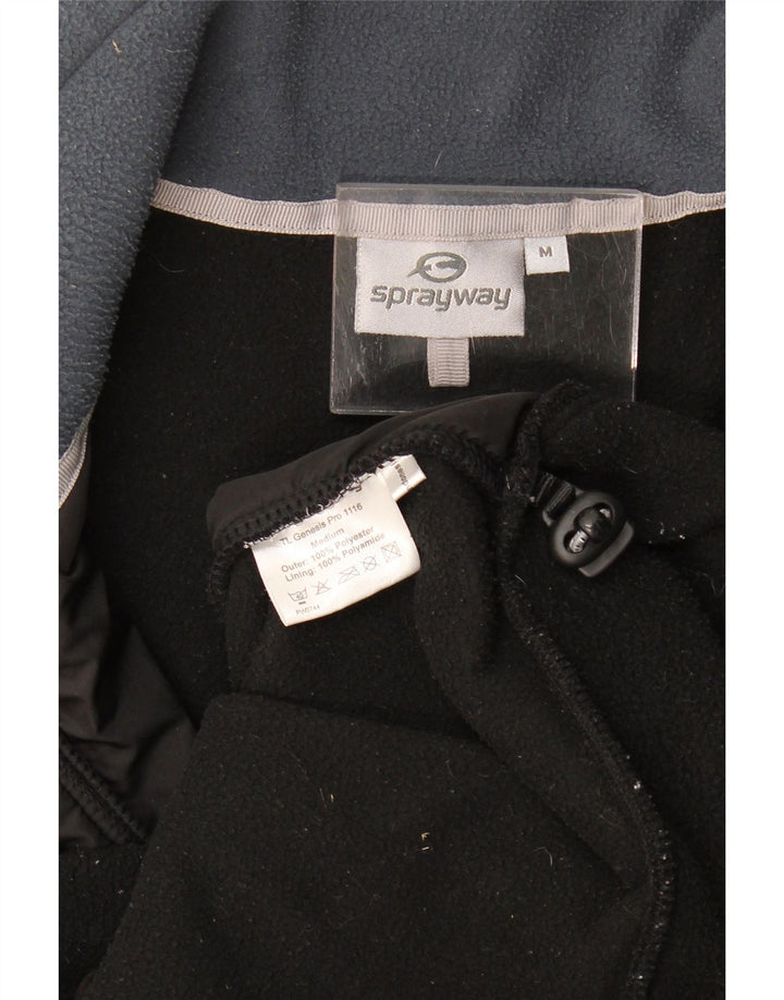 Sprayway Chaqueta polar para hombre ES 38 Mediano Negro Colorblock Poliéster