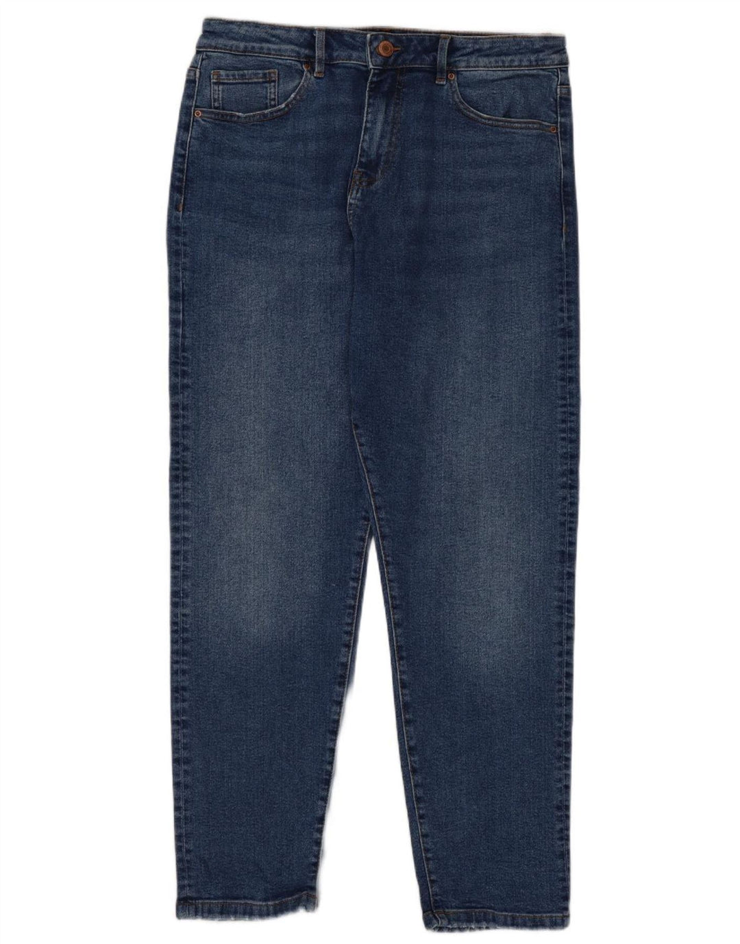 Marks & Spencer Jeans Mom Regulares Cónicos para Mujer UK 40 Medium W30 L28 Azul