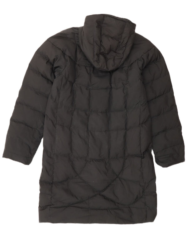 Timberland Abrigo acolchado con capucha para mujer UK 44 Poliéster negro mediano