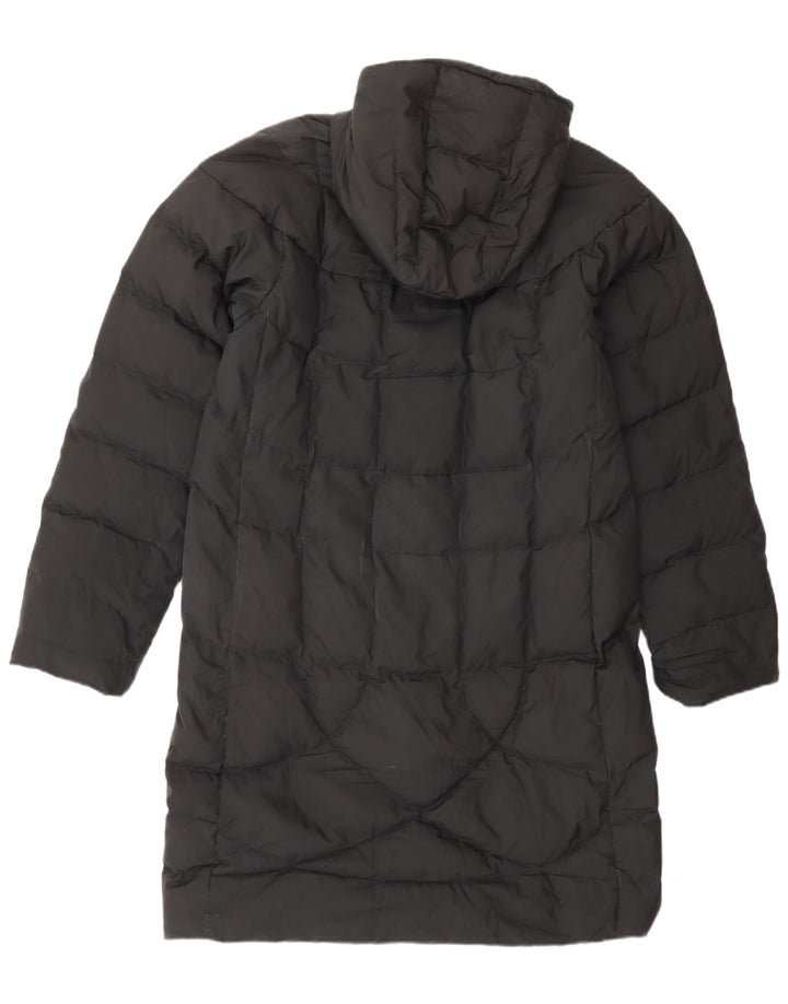 Timberland Abrigo acolchado con capucha para mujer UK 44 Poliéster negro mediano