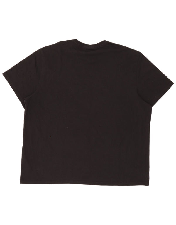 Calvin Klein Jeans Camiseta gráfica para hombre Top 2XL Algodón negro