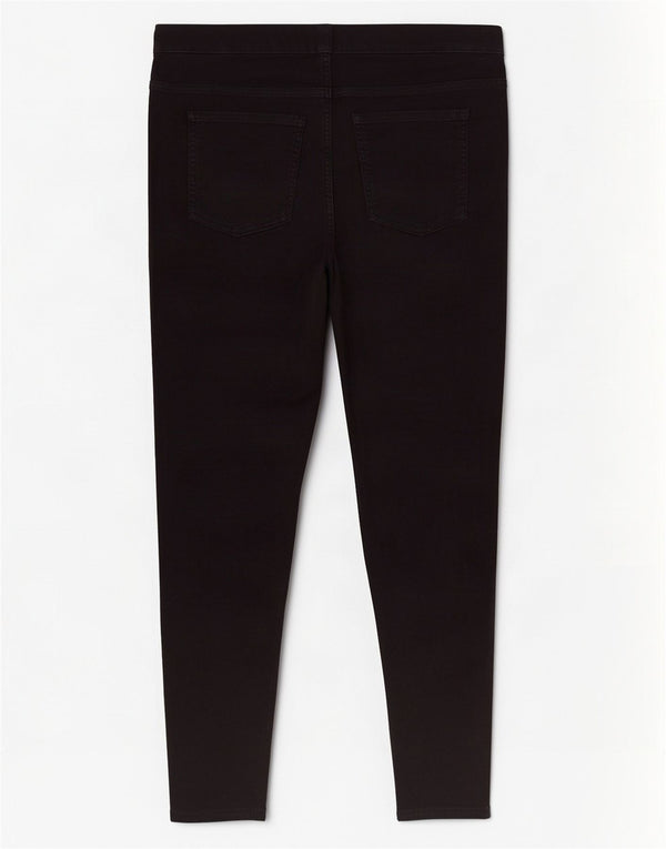 Marks & Spencer Vaqueros Jegging de Talle Alto para Mujer UK 18 XL W36 L26 Negro