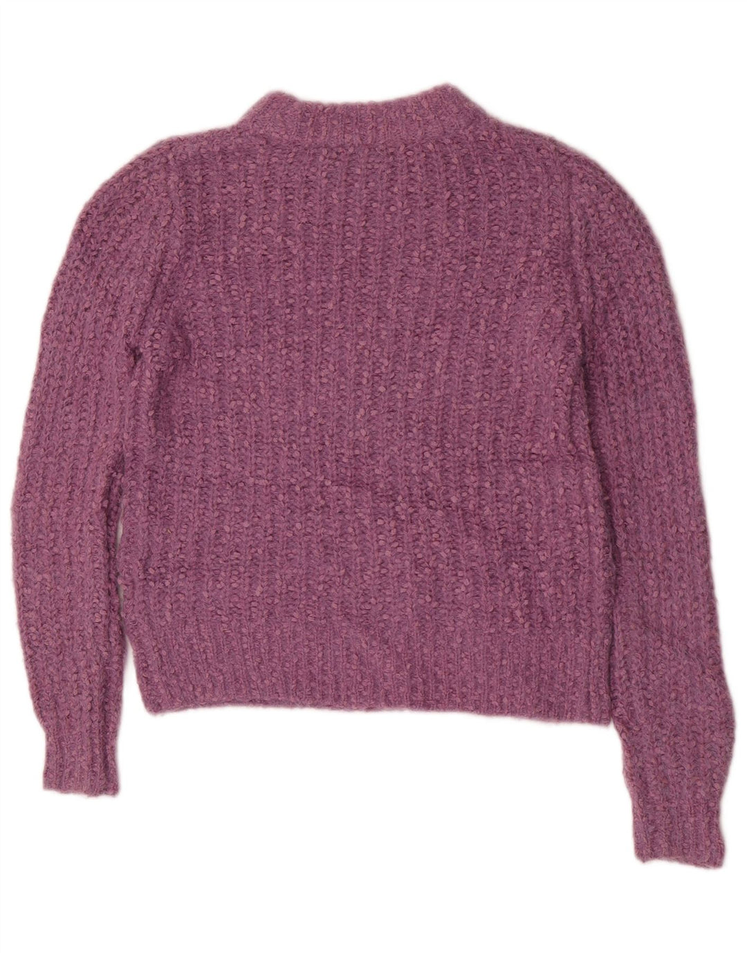 Marks & Spencer Jersey con Cuello Barco para Mujer UK 8 Small Poliéster Morado