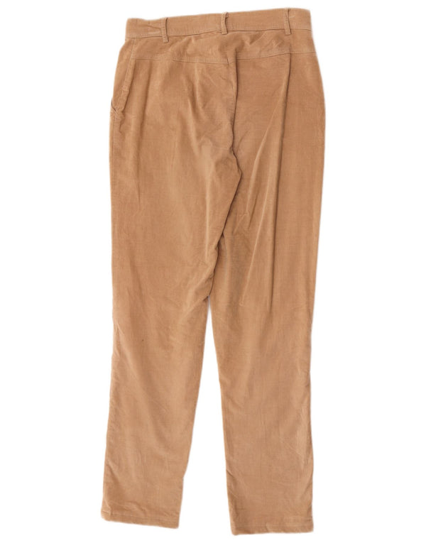 Marella Pantalones de pana de terciopelo ajustados para mujer UK 8 Small W26 L28 Beige