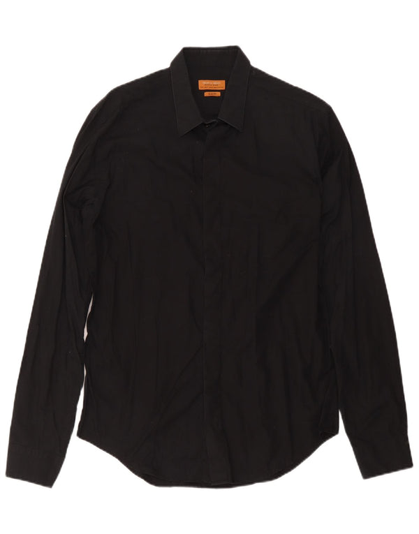 Zara Hombre Camisa Slim Fit Mediano Negro