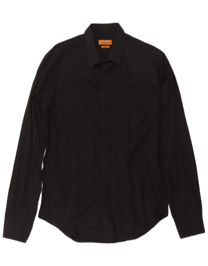 Zara Hombre Camisa Slim Fit Mediano Negro