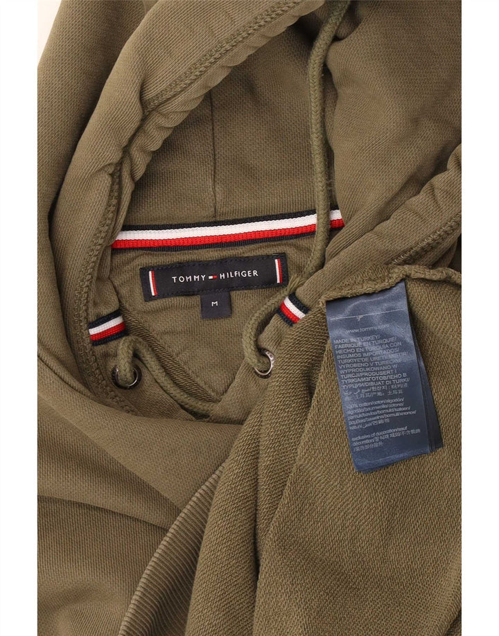 Tommy Hilfiger Sudadera con Capucha para Hombre Jersey Medium Khaki Cotton