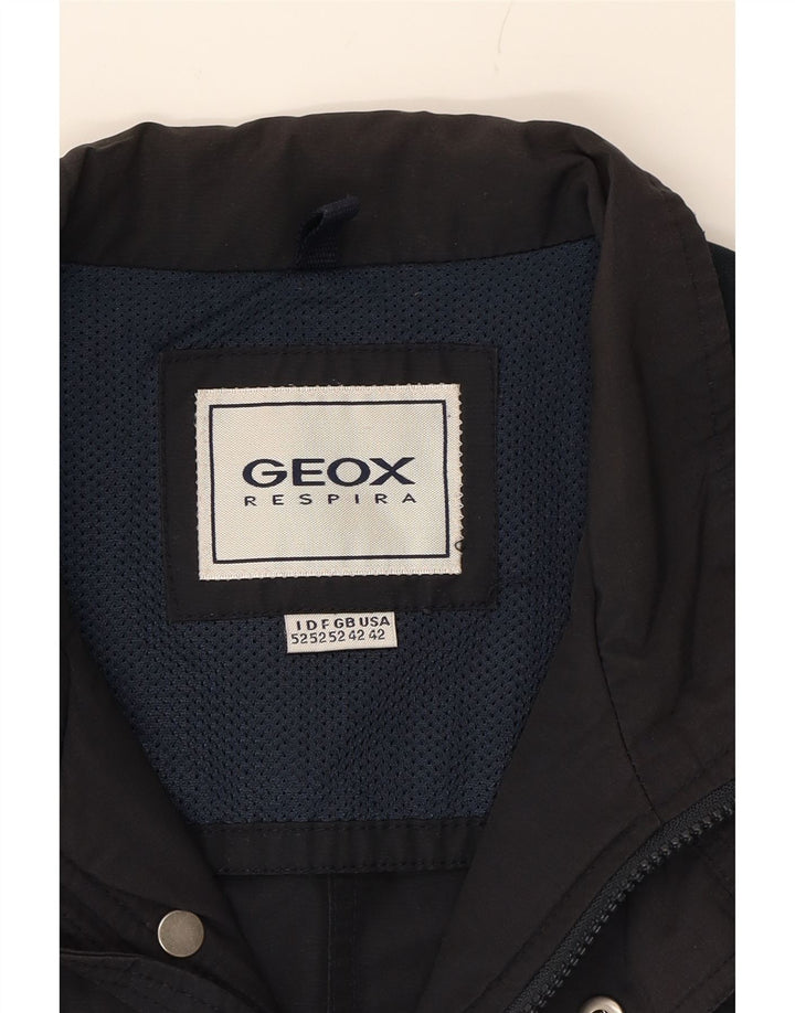 GEOX Chaqueta utilitaria para hombre UK 42 XL Algodón azul marino