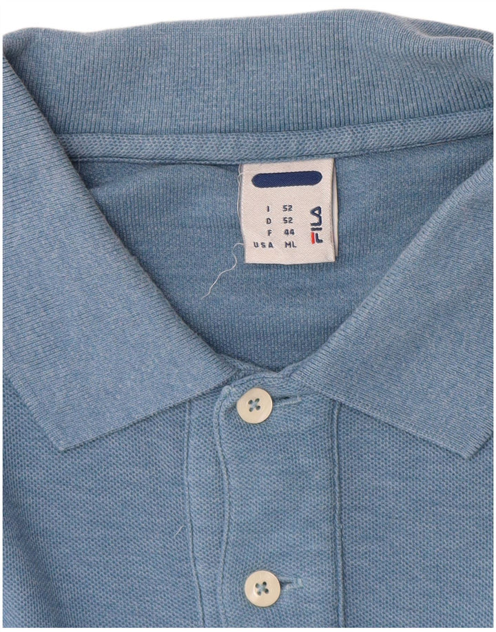 Fila Polo para hombre IT 52 Algodón moteado azul grande