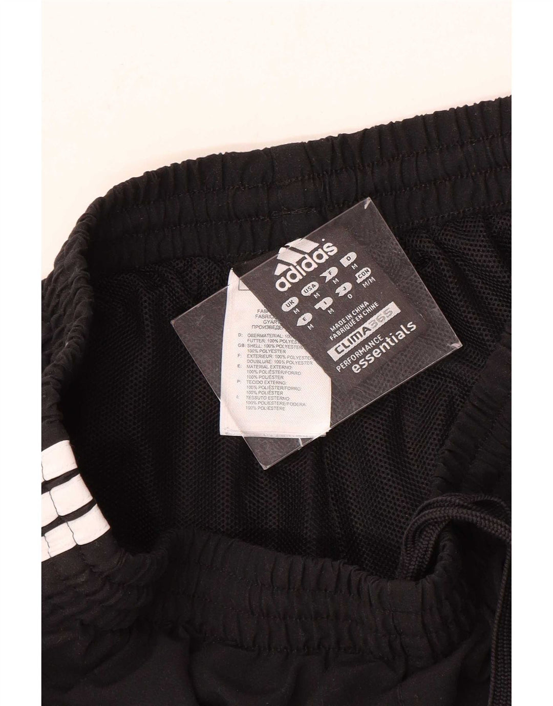 Adidas Hombre Clima 365 Pantalones De Chándal Mediano Negro Poliéster