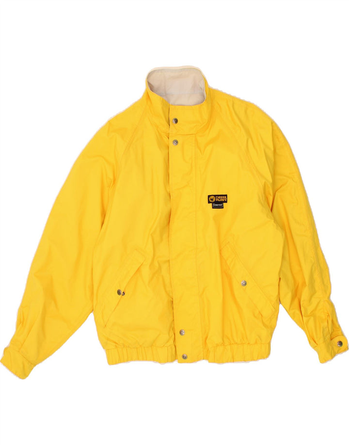 CIESSE PIUMINI Mens Hooded Reversible Jacket IT 46 Small Yellow Vintage Ciesse Piumini and Second-Hand Ciesse Piumini from Messina Hembry 