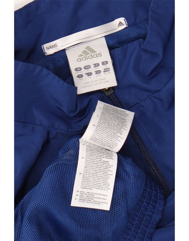 ADIDAS Chaqueta de chándal Climalite para hombre UK 48/50 XL Bloque de color azul