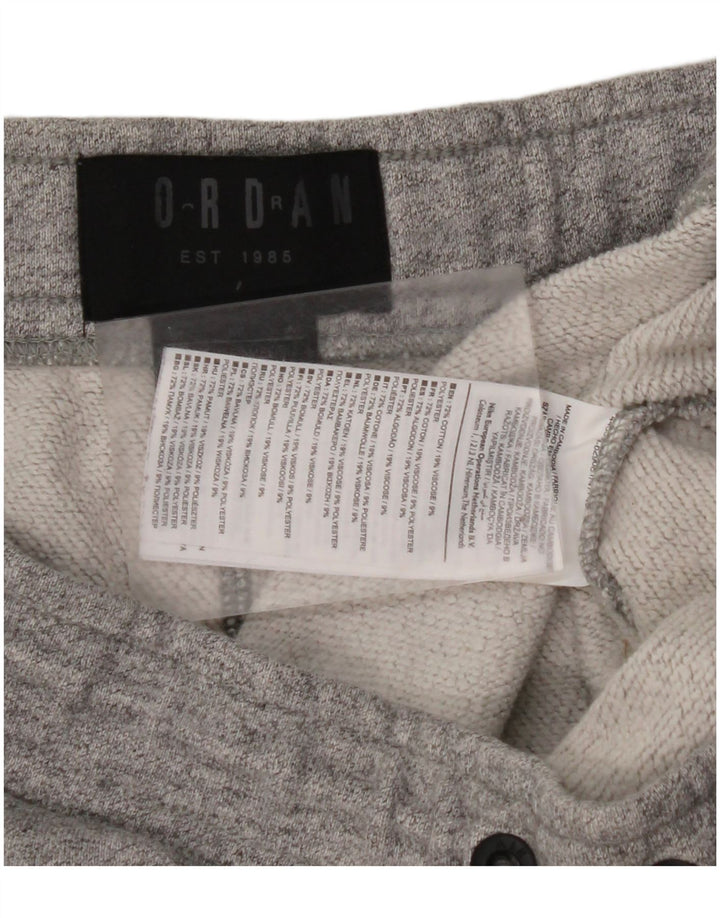 JORDAN Pantalón Chándal Hombre Gris Medio Algodón