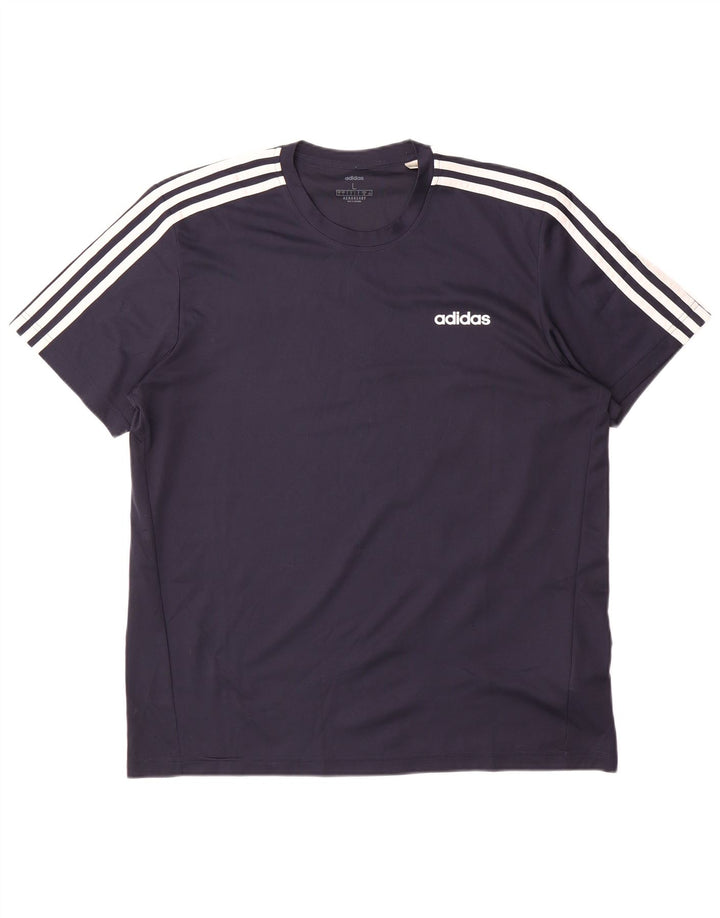 Adidas Hombre Aeroready Camiseta Top Grande Azul Marino Poliéster