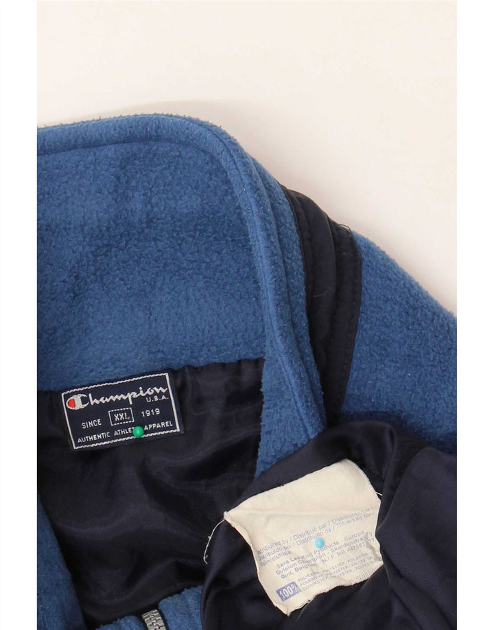 Champion Chaqueta polar para hombre UK 44 2XL Poliéster azul