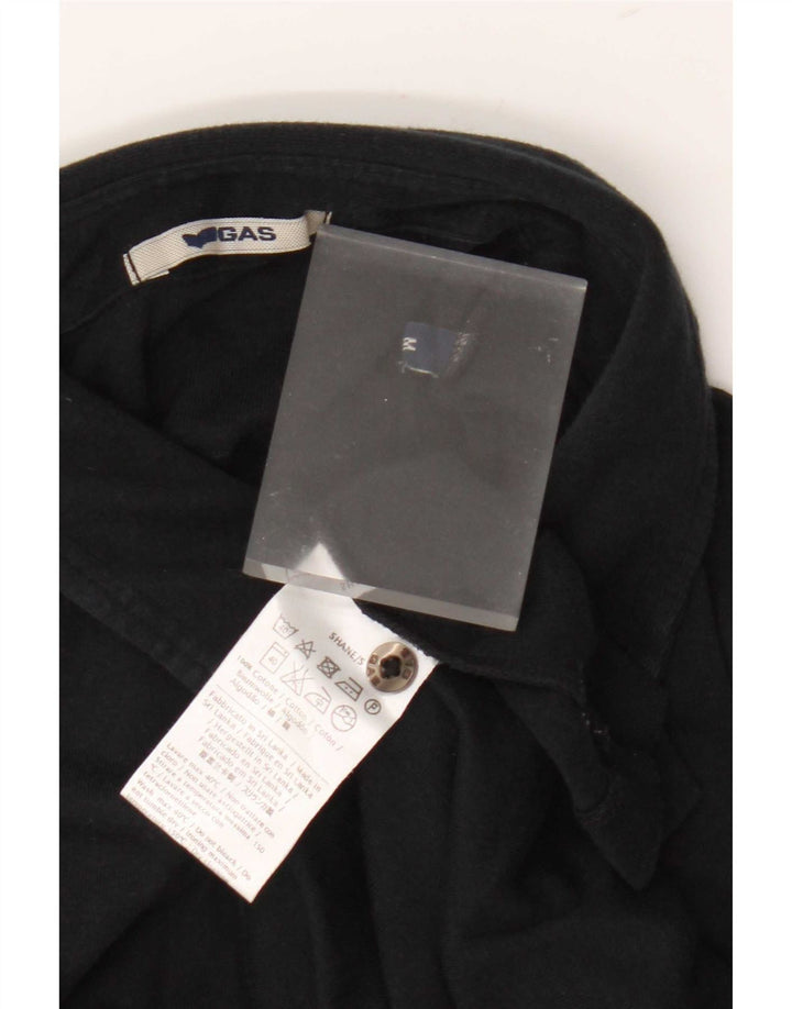 Polo Gas para mujer UK 40 Mediano Algodón negro