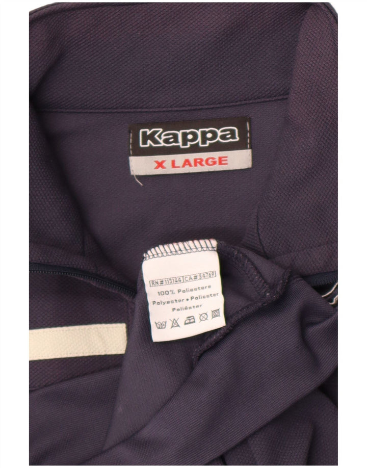 Kappa Hombre Chándal Top Chaqueta XL Azul Marino Poliéster