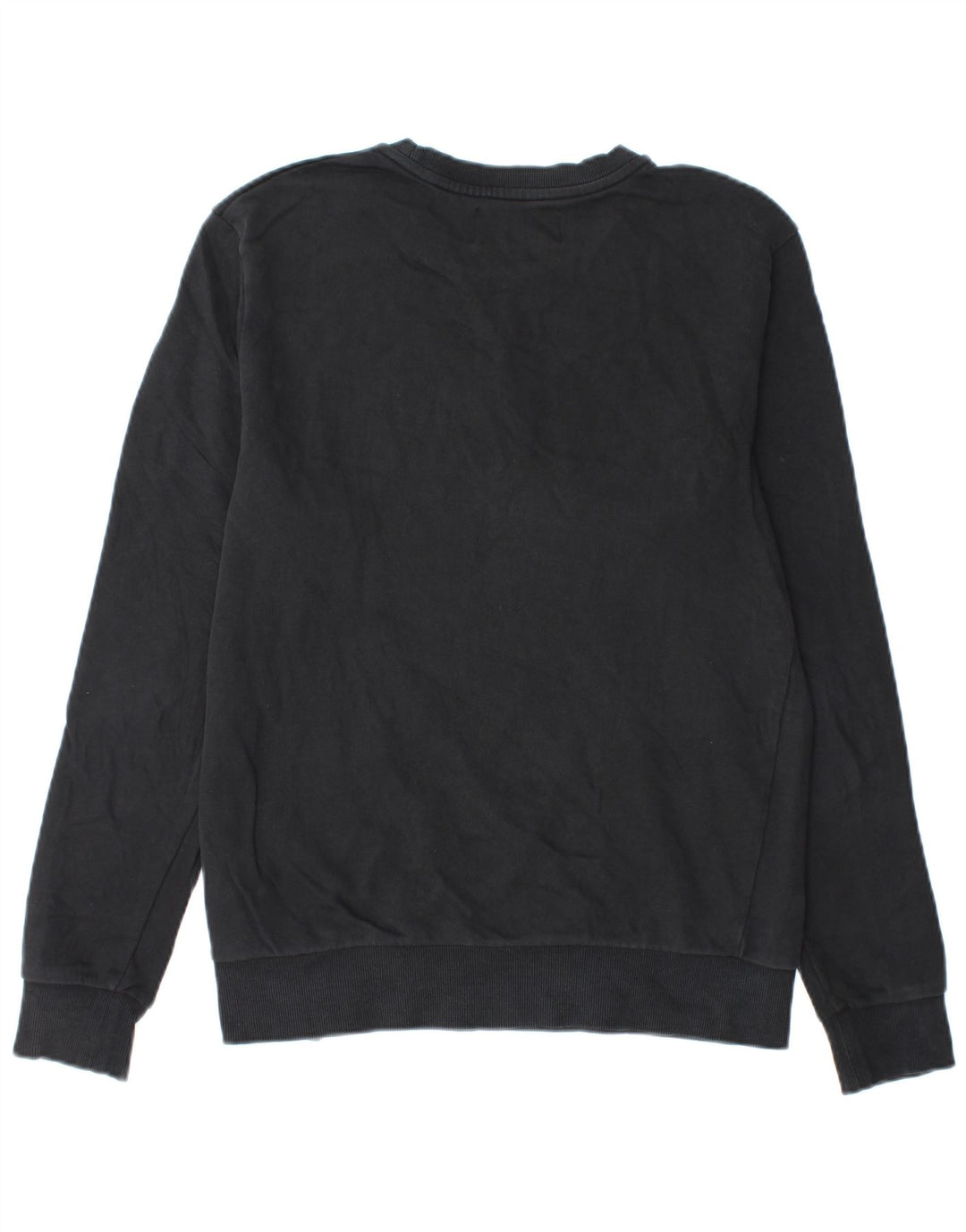 Calvin Klein Jeans Hombre Sudadera Gráfica Jumper Algodón Negro Mediano