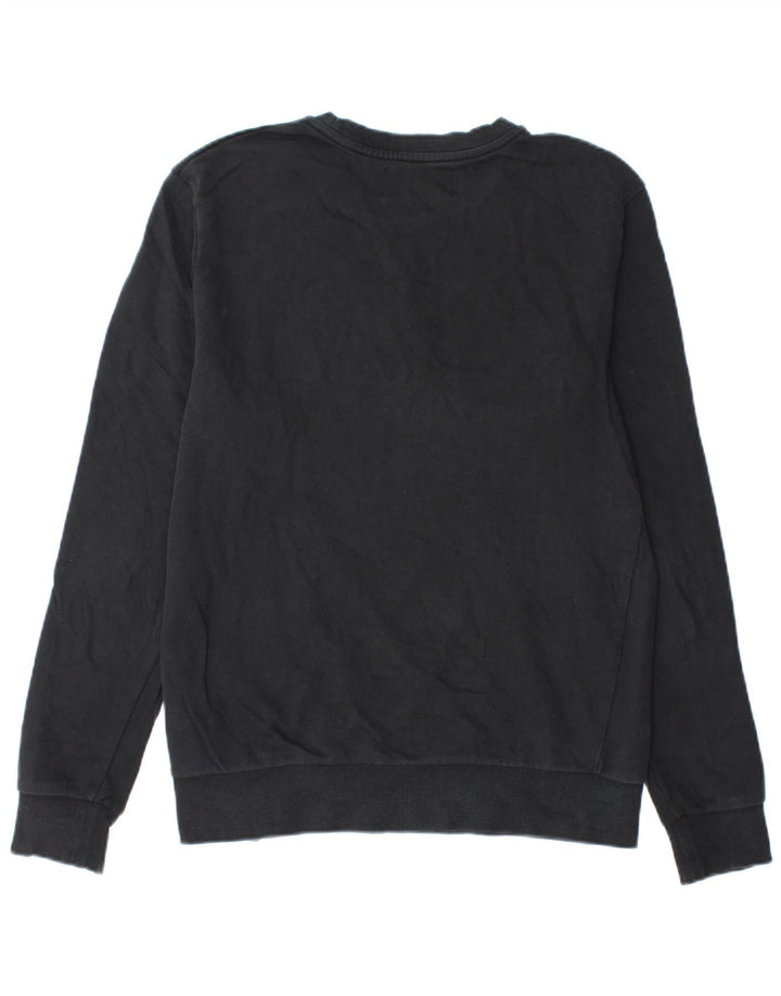 Calvin Klein Jeans Hombre Sudadera Gráfica Jumper Algodón Negro Mediano