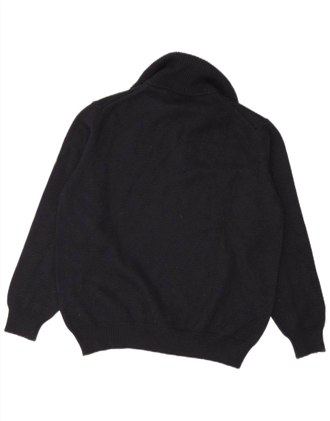 NAVIGARE Jersey para Hombre con Cuello y Cremallera de Lana Merino Azul Marino Mediano