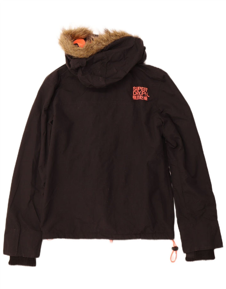 SUPERDRY Chaqueta cortavientos The Windcheater para mujer UK 10 Small Black