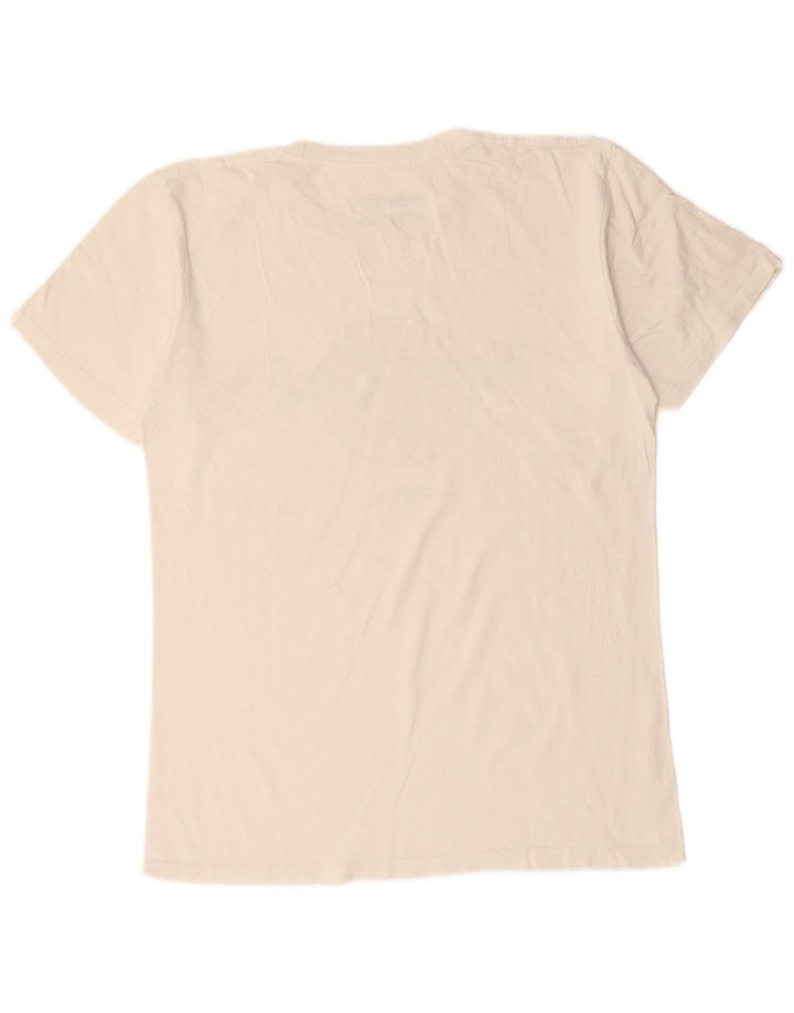 Hard Rock Cafe - Camiseta con gráfico Roma para hombre, talla mediana, algodón blanco roto