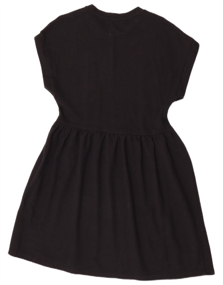 Zara Mujer Vestido Acampanado UK 42 Mediano Negro