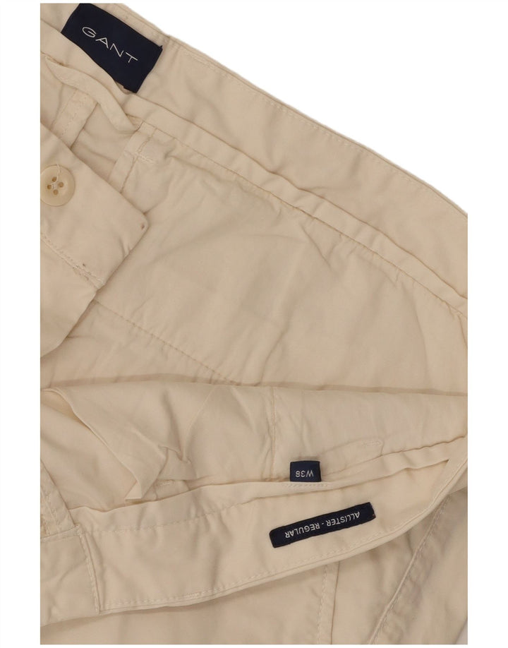Gant Pantalones cortos chinos de corte regular para hombre W38 XL Algodón blanco roto