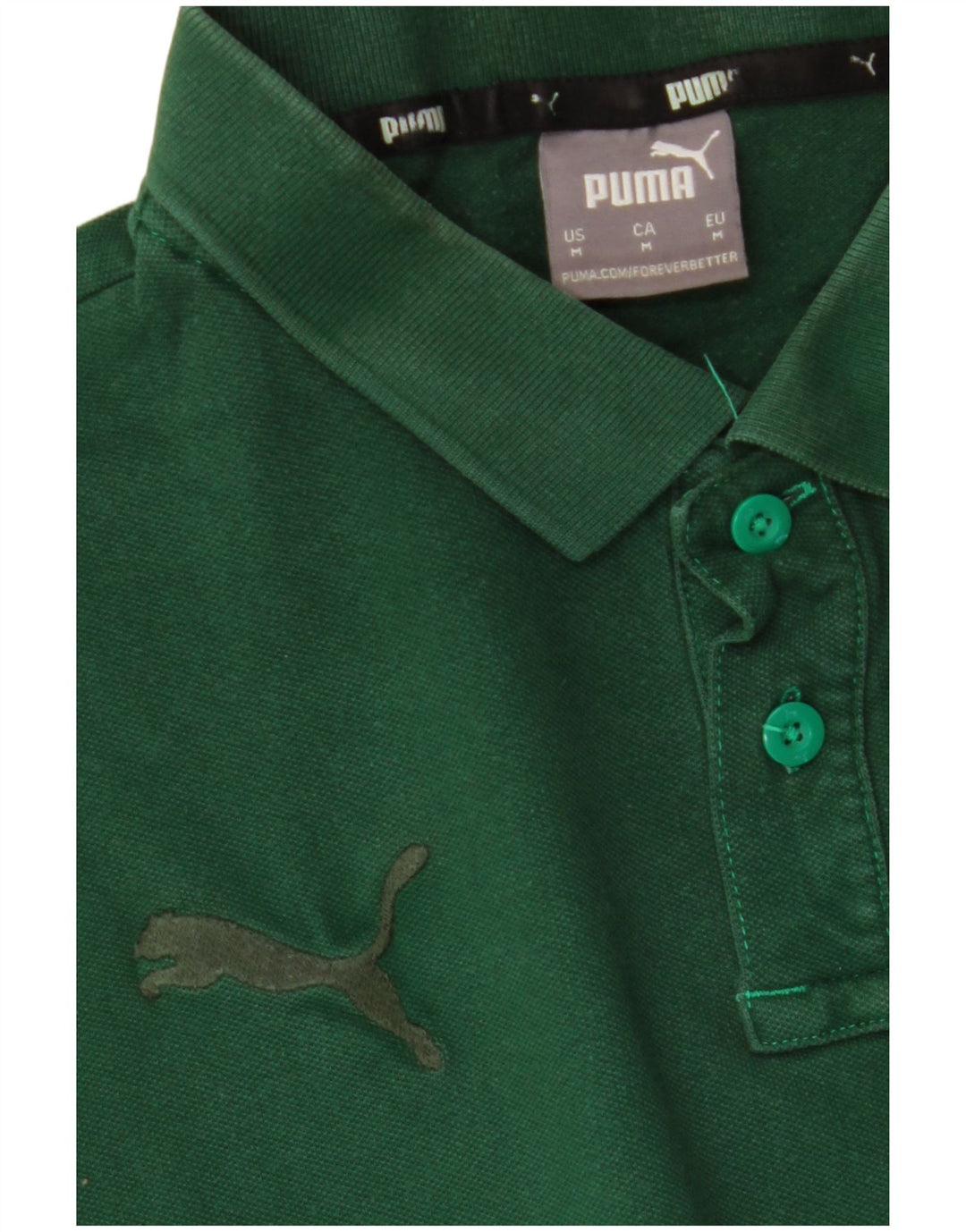 Polo Puma Hombre Verde Medio
