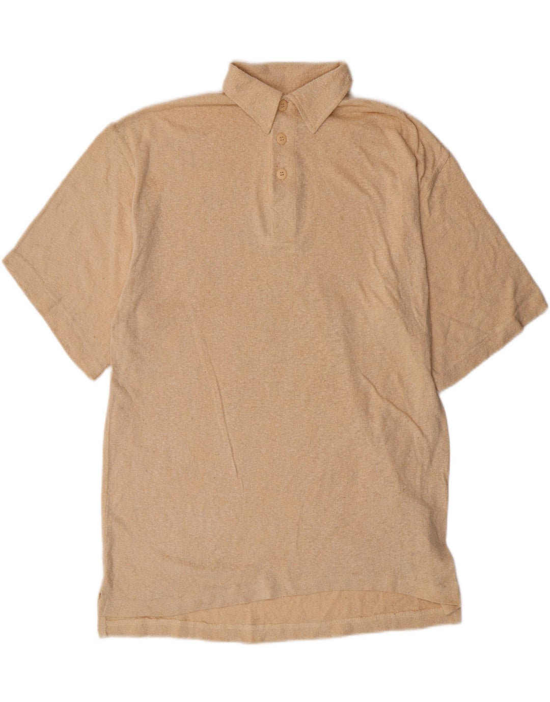 Lerros Polo Manga Corta Hombre Seda Beige Grande