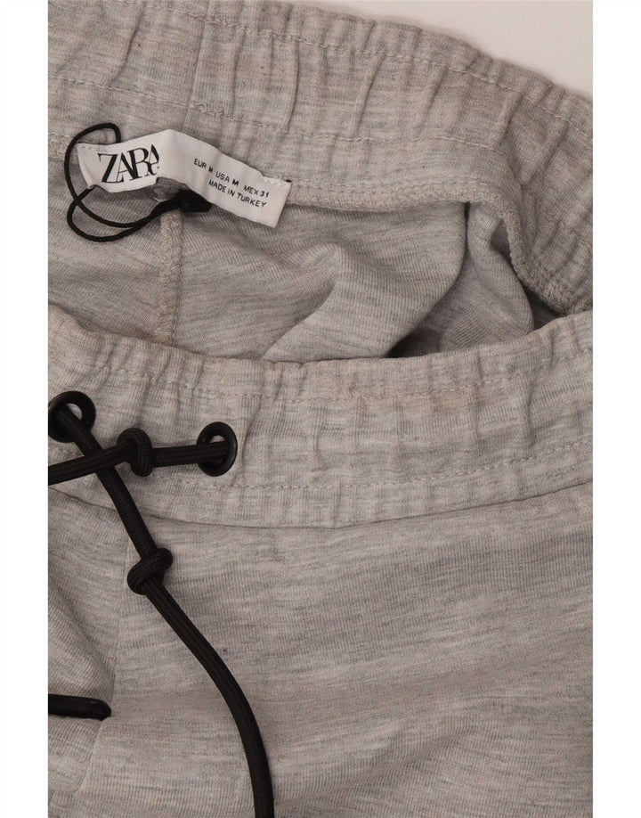 Zara Hombre Shorts Deportivos Poliéster Moteado Gris Medio